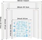 4 Pack Trifold Poster Board 48" X 36", IKAYAS Single sided White Poster Boards, Science Fair Display Boards Posterboard Foamboard for Mounting, Prints,Art,Display,Projects Classroom Supplies