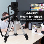 SVPRO 4K Webcam - USB HDMI Dual Output for Computer/Monitor/Projector/TV, Wide Angle Distortion-Free Streaming Webcam H.264 Security Camera