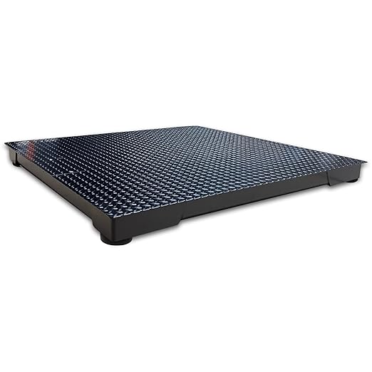 Industrial Floor Scale with Indicator, Accurate Digital 48" x 48" (4’x4’) Pallet Scales for Warehouse or Shipping Weighing NTEP Certified (Legal for Trade) (10,000 lbs x 2 lb)