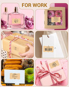 Phomemo Brown Thermal Labels for Shipping Label Printer for Small Business Supplies - 3" x 2" / 500 Brown Labels/Roll, Commercial Grade Round Stickers Roll for Custom Stickers Personalized & Business