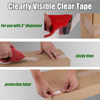 Lichamp Clear Packing Tape, 24 Rolls Heavy Duty Packaging Tape Refill for Moving Boxes, Mail Shipping Supplies, 1.88 inch x 55 Yard x 2.6 mil, A224TP