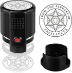 Custom Ink Stamp | Personalized Self Inking Stamp Gifts for Book Lovers, Readers, Teachers | 5 Ink Colors (Star-04)