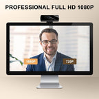 Webcam,Webcams for PC, Full HD 1080P Video Calling, HD Light Correction, Works with Skype, Zoom, FaceTime, Hangouts, PC/Mac/Laptop/MacBook/Tablet