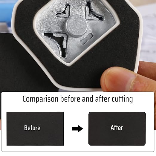 MyArTool 3 Way Corner Rounder Punch, 4mm, 7mm, 10mm 3 in 1 Corner Cutter for Card Making, Laminate, Cardstock, Scrapbooking and Paper Crafts, Business Cards