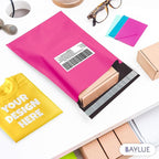 Hot Pink Poly Mailers 9x12 Inch | Strong Adhesive Self-Seal mailer Bags | Tamper, Tear, Water Resistant Shipping Envelopes | Thick Strong Material Polymailer Bags Clothing Bag | 1000 Pack Bulk