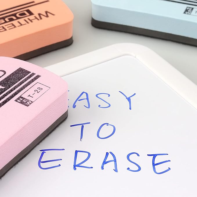 Tamaki 6 Pack Dry Erasers for White Board Magnetic Whiteboard Eraser, Whiteboard Erasers for Kids Classroom, Pastel Color