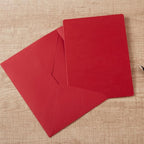 A7 Christmas Envelopes and Blank Cards 24 Pieces A7 Envelopes and 24 Pieces 5x7 Colorful Flat Cards for Weddings, Invitations, Birthday, Baby Shower (Christmas Green/Red)