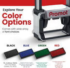 Promot Medium Professional Stainless Steel Stainless Steel Self Inking 6 Lines Custom Stamp - Personalized Office Stamp