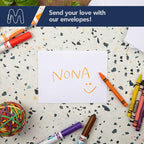 MOS A2 Invitation Envelopes – 4-3/8" X 5-3/4" White Mailing Envelopes Self Seal (500 Count) – 120GSM/ 32LB Bond Heavy Duty – For Greeting Cards, Card Making, RSVP Cards, Wedding Invites