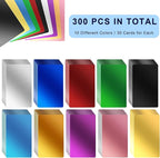 300 Pcs Metal Business Card Blanks Colorful Metal Business Cards for Customize Name Card Reliable and Sturdy Multipurpose Aluminum Business Card Blanks DIY Cards (3.38'' x 2.12'' x 0.01'')…