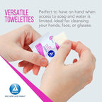 Dynarex BZK Antiseptic Towelettes, 5" x 7", Disposable and Premoistened, Individually Wrapped, 1 Case | 10 Boxes of 100 Dynarex BZK Antiseptic Towelettes (Packaging May Vary)