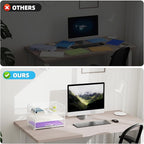 Marbrasse 3 Tier Paper Organizer Letter Tray, Mesh File Organizer with Handle, Paper Sorter Desk Organizer for Home Office Supplies(White)