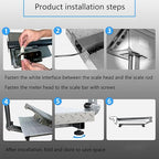 Commercial 660 lb Electronic Platform Scale with LB/KG Industrial Floor Scale Stainless Steel High-Definition LCD Display,Digital Heavy Duty Luggage Package Price Computing Postal Shipping