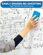 SFAIH Dry Erase Markers Chisel Tip Bulk, 72 Pack Black White Board Markers, Versatile Lines, Low Odor, 1s Quickly Dry, Perfect for School Supplies and Office