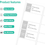 L LIKED 2" x 4" Label Stickers, Printable White 10 per Sheets Total 300 Labels, for Laser/Inkjet Printing - Matte (300 Labels)