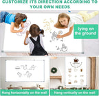 H-Qprobd Dry Erase White Board for Wall 6' x 3' Large Magnetic Whiteboard 72"x36" Aluminum Presentation Whiteboard with Long Pen Tray, 6 Markers, 2 Erasers &12 Magnets