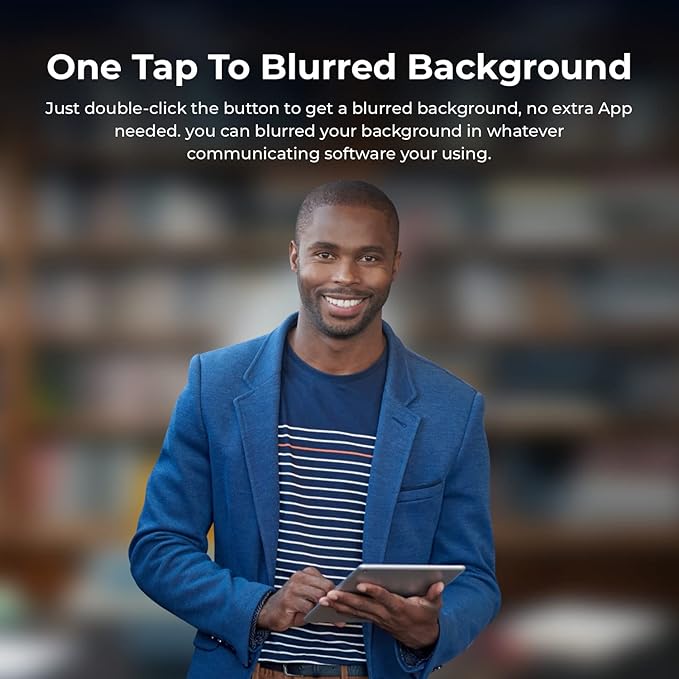 OBSBOT Meet AI-Powered 4K Webcam, AI Framing & Autofocus, Webcam with Microphone, Background Bokeh, 60 FPS, HDR Low-Light Correction, Beauty Mode, Webcam for PC, Streaming, Conference, Gaming, etc.