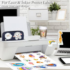 Full Sheet Sticker Paper for Laser & Ink Jet Printers, 8.5" x 11" Full Sheet Address Shipping Label, 1000 Sheets 1000 Labels