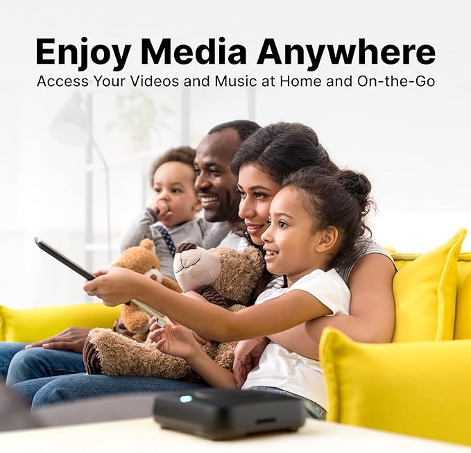 Smart Personal Cloud Storage Device Data and Media Files, Built-in 2TB High-Speed SSD with USB Storage, Plex and Home Assistant/iOS/Android/Windows/Mac Compatible