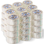 36 Rolls Clear Packaging Tape with Dispenser, 1.88" X 60 yd Shipping Tape Bulk, Total 2160 Yards, 2.7 mil, 3" Core, Heavy Duty Packing Tape Refills for Moving Boxes, Package, Mailing