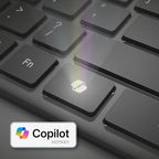 Adesso Wireless Scissor Switch Keyboard and Mouse Combo with Copilot AI Hotkey - Multi-OS Compatible for Mac, Quiet Switches, USB-A 2.4GHz Dongle