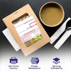 CEPRICO - Customizable CĀS Scale Labels - 96 Rolls of Thermal Printing Scale Labels – Compatible with CĀS LST-8040 | Safe Handling Instruction | Ideal for Supermarkets, Retailers and Grocery Stores