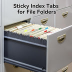 1 Inch Tabs for Notebooks, 960 Pieces Sticky Note Tabs File Index Tabs for Books, Binders, Papers, Documents, File Folders (48 Sets 12 Colors)