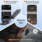 Pilot P200b Pro Wireless Headset with Mic for Work, 50dB Noise Cancelling Headphones with ENC, Bluetooth 5.3 - Wireless Computer Headset for Meetings and Calls