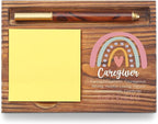Caregiver Sticky Note Holder, Caregiver Gift, Caregiver Appreciation Day Thank You Caregiver Gift, Assisted Living Week Gifts Clinic Hospital Self-Stick Note Pad Holders TZP55