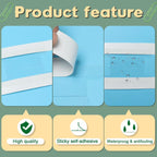 100 Pieces 2 Inch Insertable Self-Adhesive Tabs with Printable Inserts with File Folder Labels Clear Planner Tabs Stick on File Tabs Self Adhesive for Book Page