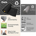 Honeycomb Packing Paper, 12"x300' Black | Perforated Honeycomb Packing Paper Recyclable Moving Supplies for Shipping & Moving | Plastic-Free Alternative to Bubble Cushion Wrap with 36 Fragile Stickers