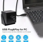 SVPRO 4K Webcam - USB HDMI Dual Output for Computer/Monitor/Projector/TV, Wide Angle Distortion-Free Streaming Webcam H.264 Security Camera