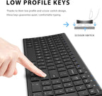 iClever BK10 Bluetooth Keyboard, Universal Bluetooth 5.1 Wireless Keyboard with Number Pad, Ergonomic Design, Multi-Device Compatibility, Stable Connection for Mac, iPad, iPhone, Android, Windows