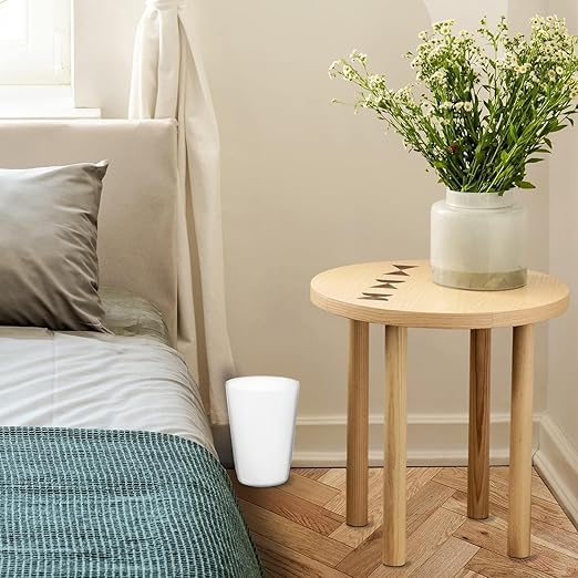 HOLDN’ STORAGE Small Trash Can - Set of 2 Open Top Waste Bin of 1.58 Gallon, Compact Waste Can Perfect for Bathroom, Kitchen, Office, Dorm - Durable Garbage Can - White