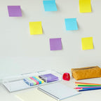 Clear Acrylic Sticky Note Holder, 3in1 Self-Stick Memo Pad Dispenser for Office Home School Post Bank Desk Supplies (DP007)