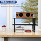 BESIGN MS01 Monitor Stand Riser, Height Adjustable Laptop Stand, Computer Monitor Stand for Monitor, Computer,Laptop,Printer (Black)