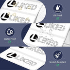 L LIKED 3" x 1" Direct Thermal Labels, Permanent Adhesive Barcode Shipping Label & Compatible with Rollo, Zebra and Other Desktop Printers (12 Rolls, 16800 Labels)