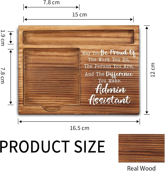 Administrative Assistant Appreciation Gifts, Thank You Gifts for Administrative Assistant, Admin Assistant Gifts for Women, Men, Administration Gifts Self-Stick Note Pad Holders ZSS9