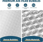 Metronic Bubble Cushioning Wrap 1 Pack 12 Inch x 15ft Total, Dense Bubble Packing Air Wrap Clear Bubble Packing Roll for Shipping and Moving Supplies