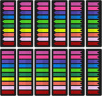 KICNIC 3000 Pieces Page Markers Sticky Index Tabs, Arrow Flag Tabs Self Adhesive, Colored Notes Tab Stickers for Notebook, Documents, Books [10 Colors, 3 Designs] Sticks Securely, Removes Cleanly