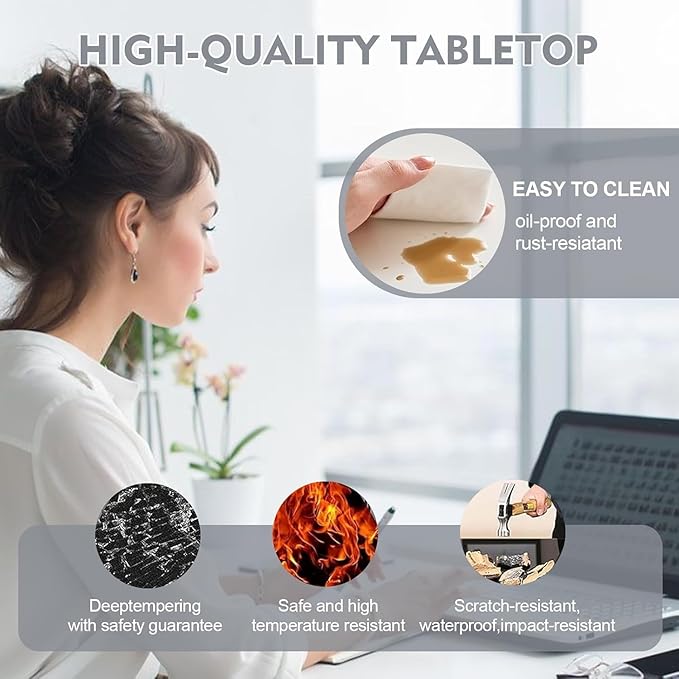 Conference Table,Folding Conference Tables Modern White Conference Room Table with Wheels, 2-10 Persons,for Office, Meeting Room (2, 1619YH, 55IN)