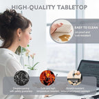 Conference Table,Folding Conference Tables Modern White Conference Room Table with Wheels, 2-10 Persons,for Office, Meeting Room (2, 1619YH, 55IN)