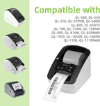 Compatible Shipping Labels Replacement for DK-1202 (2.4" x 3.9"), Use with Brother QL Label Printers (12 Rolls + 1 Reusable Cartridges, 300 Labels/Roll)