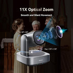 Tenveo VLoop 11X Optical Zoom PTZ Camera Conference Camera, USB3.0/HDMI FHD 1080P 60FPS, for Video Conferencing Live Streaming Church Services Worship Events Business Meeting, Red Dot Design Winner