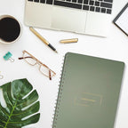 | Ultimate Yearly, Daily, Weekly, Monthly Planner | 8.25" x 11.75" | To Do List Notebook for Work | Simple Design | Multiple Layouts | Academic Planner and Organizer Notebook (Evergreen, Yearly Planner - Portrait)