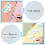 Mr. Pen- Sticky Index Tabs, 500 Pcs, 21 Sets, Colorful Sticky Tabs for Notebooks, Page Markers, Page Tabs for Binders, Page Tabs Sticky Tabs for Books, Notebook Tabs, Book Sticky Tabs for Notebooks