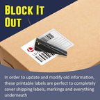 L LIKED 3" x 2" Direct Thermal Labels, Permanent Adhesive Barcode Shipping Label & Compatible with Rollo, Zebra and Other Desktop Printers (1 Roll, 700 Labels)