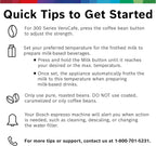 Bosch 300 Series Fully Automatic Espresso and Coffee Machine – In-Cup Frother, OneTouch Milk Drinks, 5 Drink Options, Ceramic Grinder, Easy Clean & Descale, in Silver TIU20307