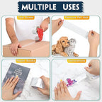 FugaCity Heavy Duty Clear Packing Tape Refills (12 Rolls), Packaging Tape for Moving Sealing, Moving Supplies Shipping Tape,2.7 Mil Thick, 1.88 in Wide,65 Yards Per Roll,Total 780 Yards