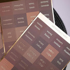 UPAFEXXI-Laminated Bible Tabs for Women and Men (Gold Foil Embossed Lettering) Reposition Large Print tabs, Easy to Read and Apply, 80 Bible Chapters Labels for Easy Navigation(Brown)